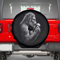 Bigfoot Mushroom Spare Tire Cover Vintage Sasquatch Art Mystical Nature Lover Retro