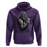 Bigfoot Mushroom Hoodie Vintage Sasquatch Art Mystical Nature Lover Retro