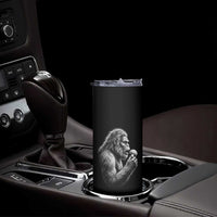Bigfoot Mushroom Skinny Tumbler Vintage Sasquatch Art Mystical Nature Lover Retro