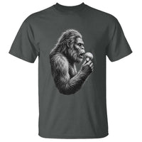 Bigfoot Mushroom T Shirt Vintage Sasquatch Art Mystical Nature Lover Retro