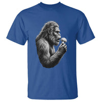 Bigfoot Mushroom T Shirt Vintage Sasquatch Art Mystical Nature Lover Retro