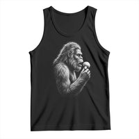 Bigfoot Mushroom Tank Top Vintage Sasquatch Art Mystical Nature Lover Retro