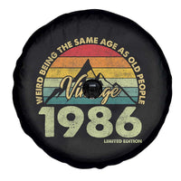 40th Birthday Spare Tire Cover Vintage 1986 Weird Being the Same Age as Old People 40 Year Old Gift