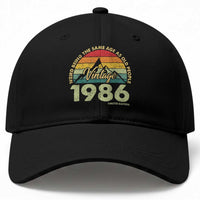 40th Birthday Baseball Cap Vintage 1986 Weird Being the Same Age as Old People 40 Year Old Gift