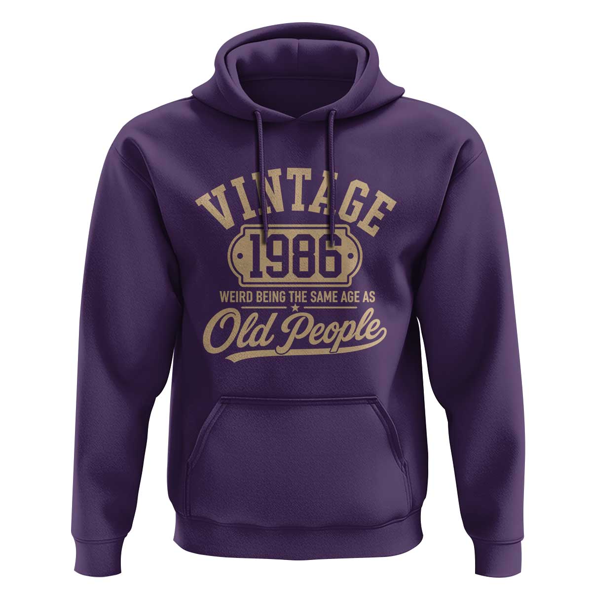 40th Birthday Hoodie Vintage 1986 40 Year Old Gift Weird Being the Same Age as Old People