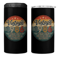 Vintage 1986 40th Birthday 4 in 1 Can Cooler Tumbler 40 Year Old Gift Weird Being the Same Age as Old People