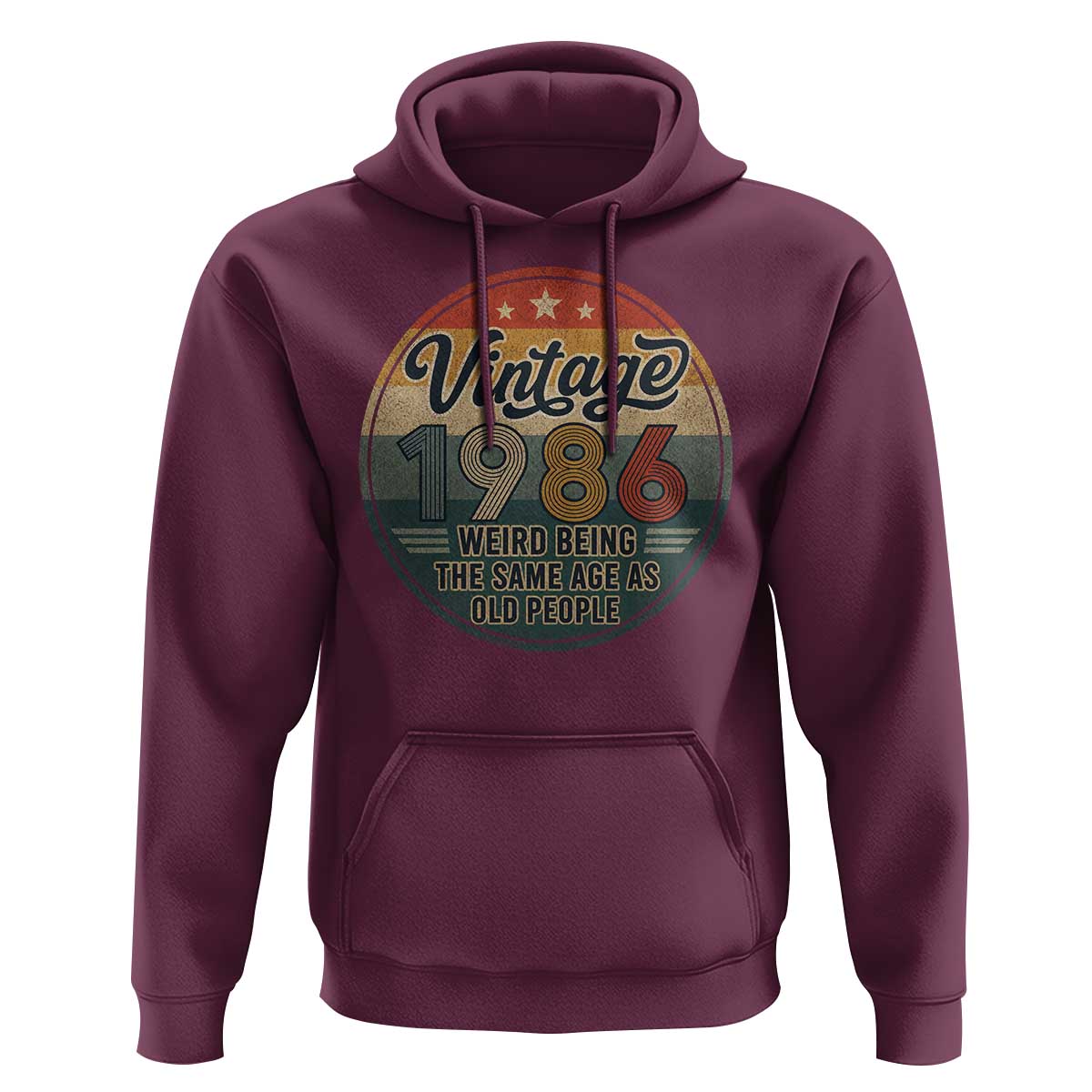 Vintage 1986 40th Birthday Hoodie 40 Year Old Gift Weird Being the Same Age as Old People