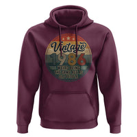 Vintage 1986 40th Birthday Hoodie 40 Year Old Gift Weird Being the Same Age as Old People