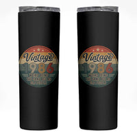 Vintage 1986 40th Birthday Skinny Tumbler 40 Year Old Gift Weird Being the Same Age as Old People