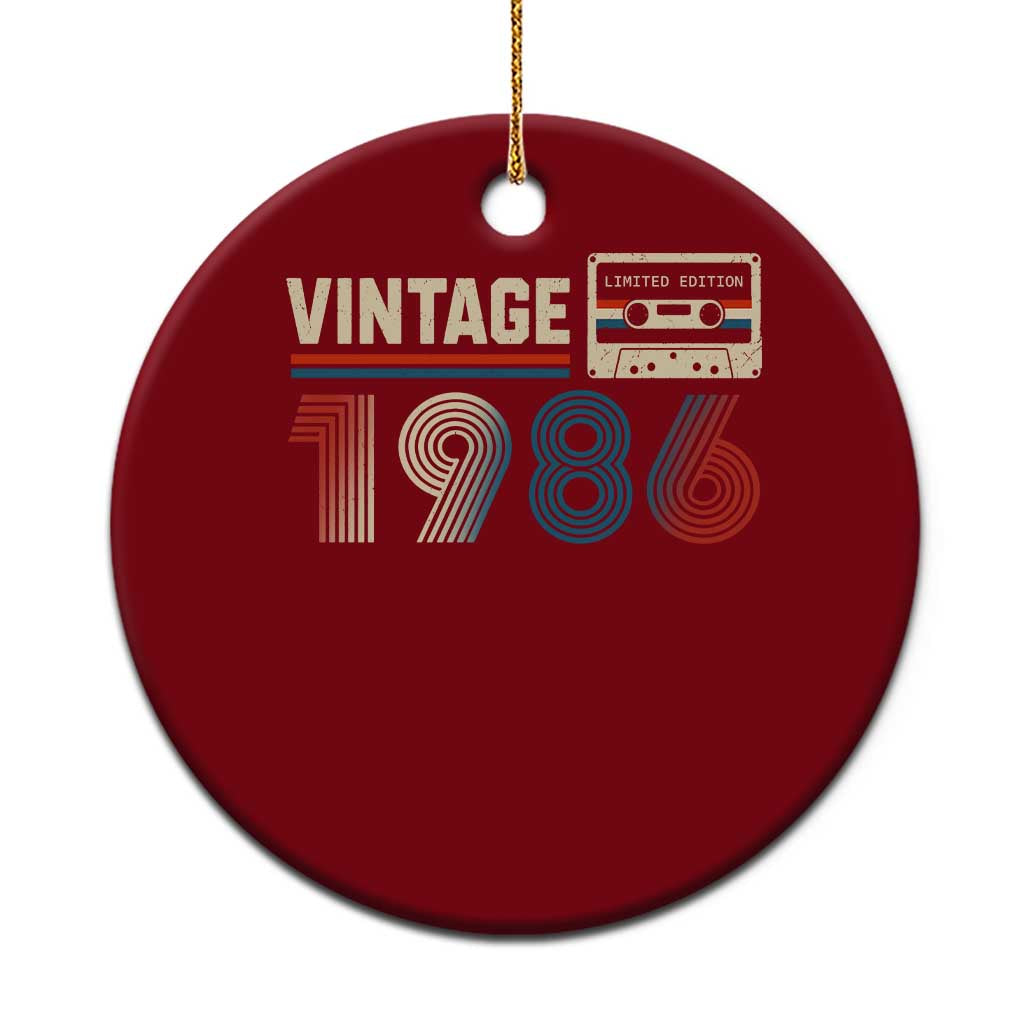 Vintage 1986 40th Birthday Gifts Ceramic Ornament 40 Year Old Favors