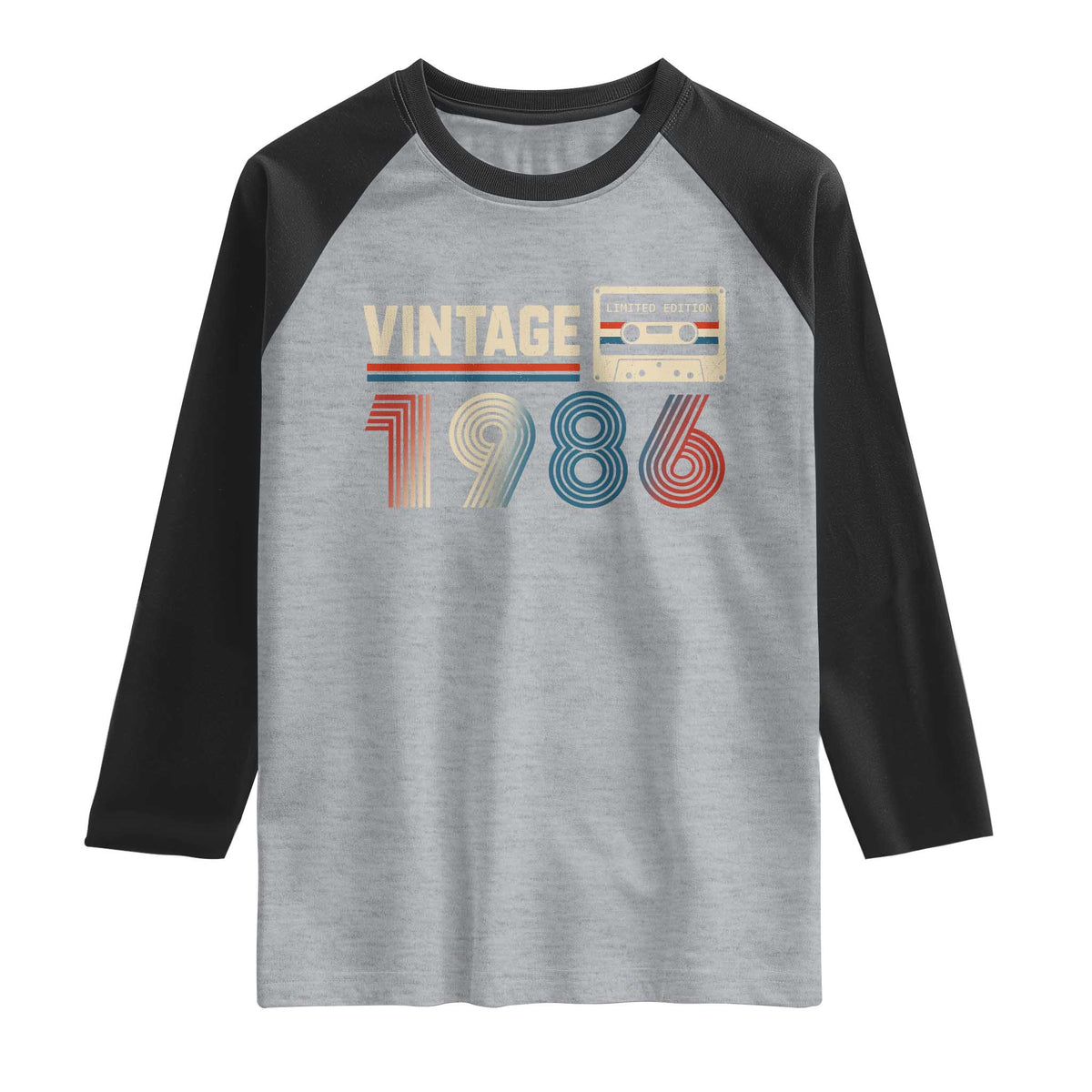 Vintage 1986 40th Birthday Gifts Raglan Shirt 40 Year Old Favors