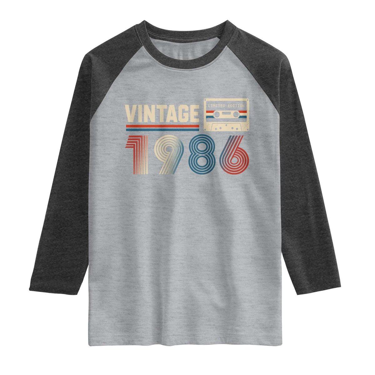Vintage 1986 40th Birthday Gifts Raglan Shirt 40 Year Old Favors