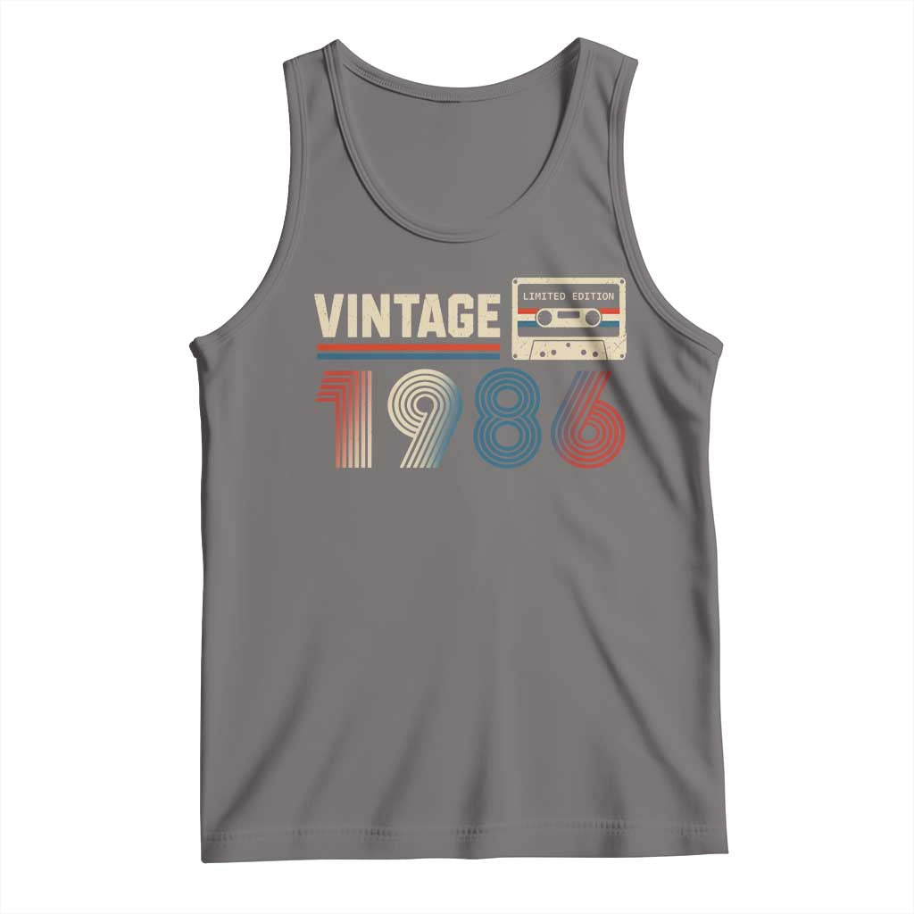 Vintage 1986 40th Birthday Gifts Tank Top 40 Year Old Favors