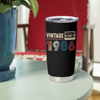 Vintage 1986 40th Birthday Gifts Tumbler Cup 40 Year Old Favors