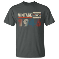 Vintage 1946 80th Birthday Gifts T Shirt 80 Year Old Favors