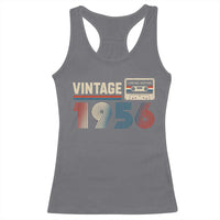 Vintage 1956 70th Birthday Gifts Racerback Tank Top 70 Year Old Favors