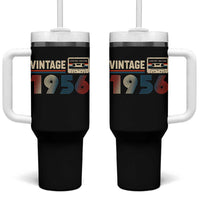 Vintage 1956 70th Birthday Gifts Tumbler With Handle 70 Year Old Favors