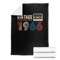 Vintage 1966 60th Birthday Gifts Throw Blanket 60 Year Old Favors