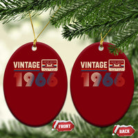 Vintage 1966 60th Birthday Gifts Ceramic Ornament 60 Year Old Favors