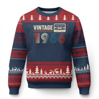 Vintage 1966 60th Birthday Gifts Ugly Christmas Sweater 60 Year Old Favors