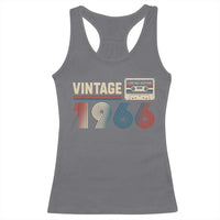 Vintage 1966 60th Birthday Gifts Racerback Tank Top 60 Year Old Favors