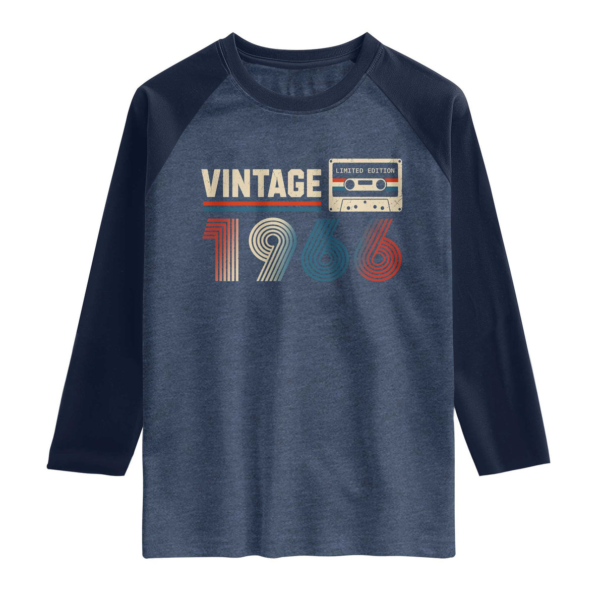 Vintage 1966 60th Birthday Gifts Raglan Shirt 60 Year Old Favors