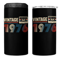 Vintage 1976 50th Birthday Gifts 4 in 1 Can Cooler Tumbler 50 Year Old Favors