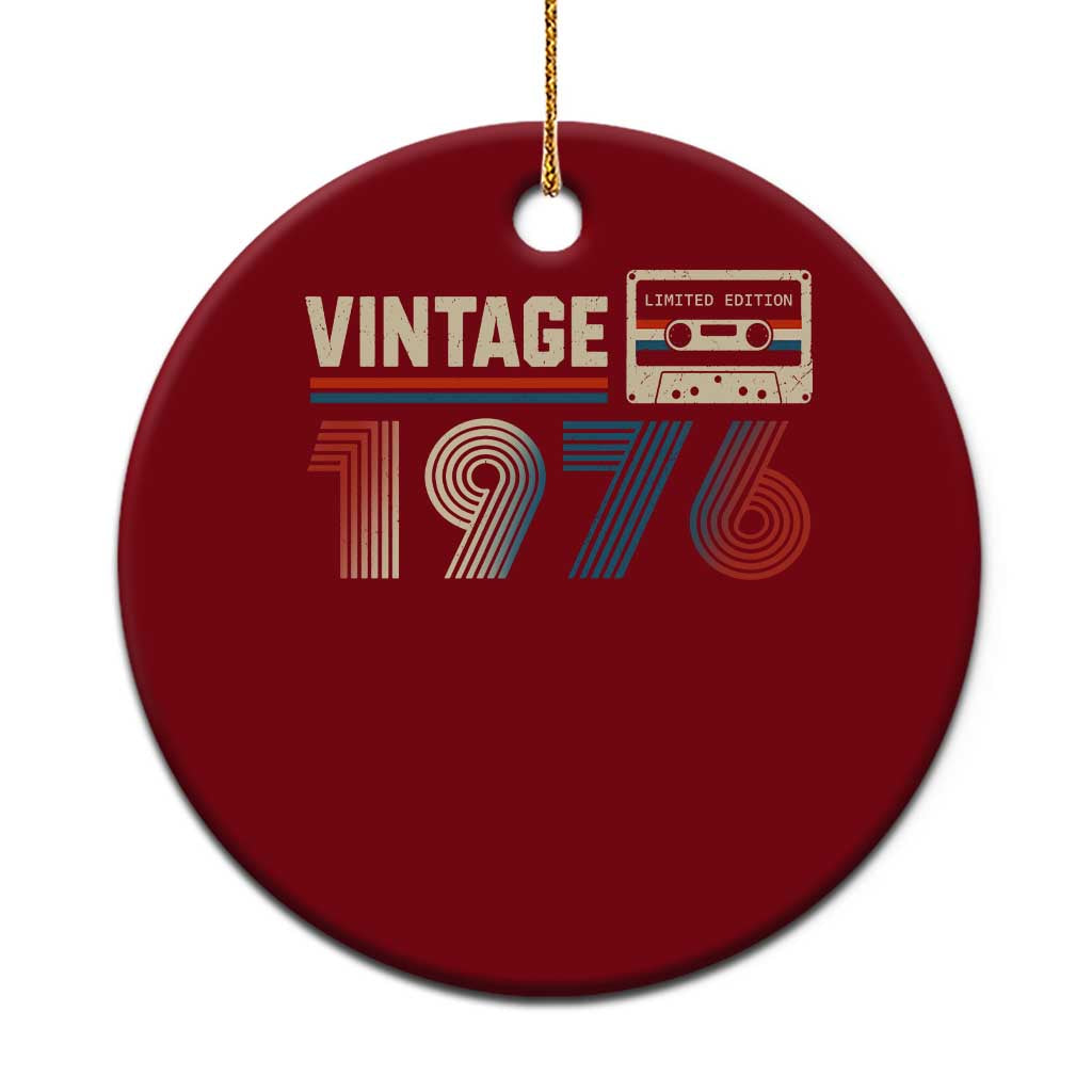 Vintage 1976 50th Birthday Gifts Ceramic Ornament 50 Year Old Favors