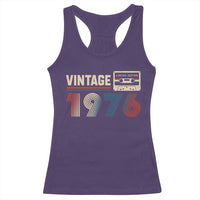Vintage 1976 50th Birthday Gifts Racerback Tank Top 50 Year Old Favors