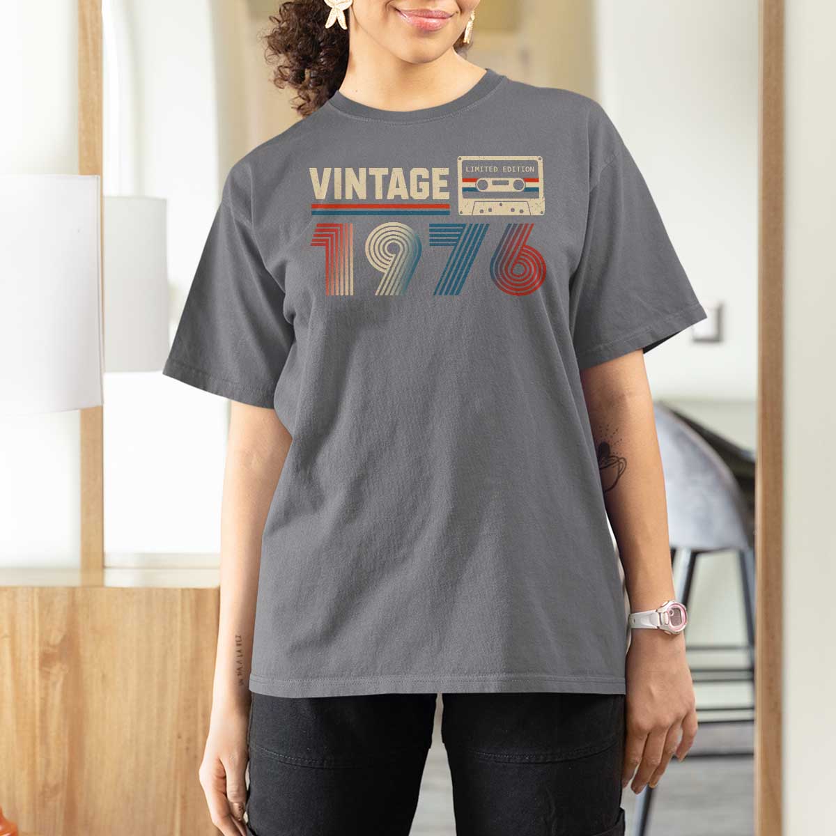 Vintage 1976 50th Birthday Gifts T Shirt For Women 50 Year Old Favors