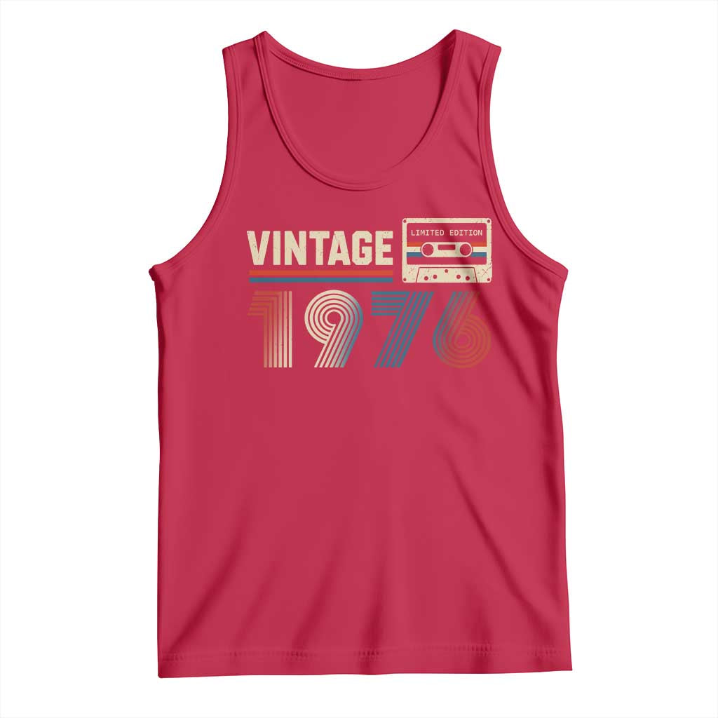 Vintage 1976 50th Birthday Gifts Tank Top 50 Year Old Favors