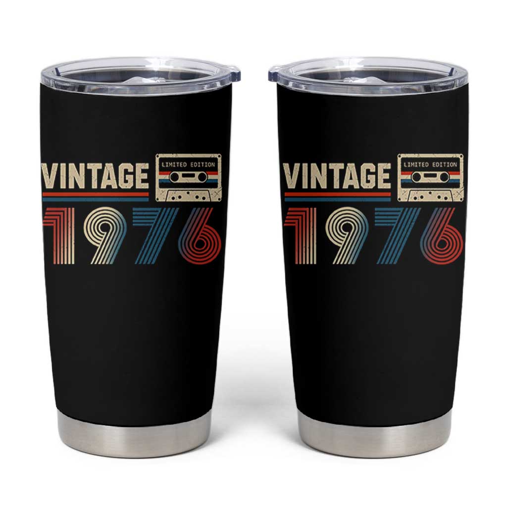 Vintage 1976 50th Birthday Gifts Tumbler Cup 50 Year Old Favors
