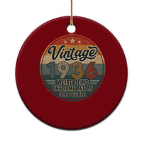 Vintage 1936 90th Birthday Ceramic Ornament 90 Year Old Gift Weird Being the Same Age as Old People