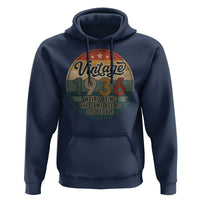 Vintage 1936 90th Birthday Hoodie 90 Year Old Gift Weird Being the Same Age as Old People