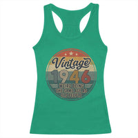 Vintage 1946 80th Birthday Racerback Tank Top 80 Year Old Gift Weird Being the Same Age as Old People