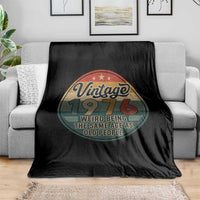 Vintage 1976 50th Birthday Throw Blanket 50 Year Old Gift Weird Being the Same Age as Old People