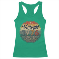 Vintage 1976 50th Birthday Racerback Tank Top 50 Year Old Gift Weird Being the Same Age as Old People