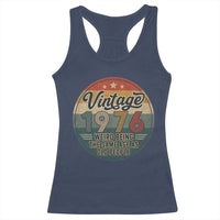 Vintage 1976 50th Birthday Racerback Tank Top 50 Year Old Gift Weird Being the Same Age as Old People