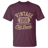 60th Birthday T Shirt Vintage 1966 60 Year Old Gift Weird Being the Same Age as Old People