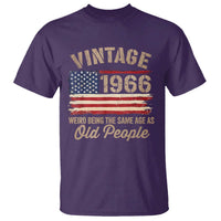 60th Birthday T Shirt Vintage 1966 Weird Being the Same Age as Old People USA Flag