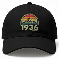 90th Birthday Baseball Cap Vintage 1936 Weird Being the Same Age as Old People 90 Year Old Gift