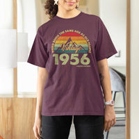 70th Birthday T Shirt For Women Vintage 1956 Weird Being the Same Age as Old People 70 Year Old Gift