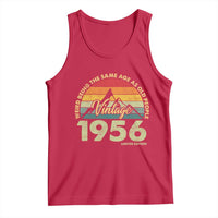 70th Birthday Tank Top Vintage 1956 Weird Being the Same Age as Old People 70 Year Old Gift