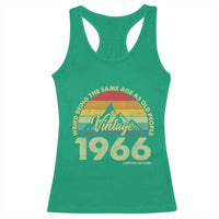 60th Birthday Racerback Tank Top Vintage 1966 Weird Being the Same Age as Old People 60 Year Old Gift
