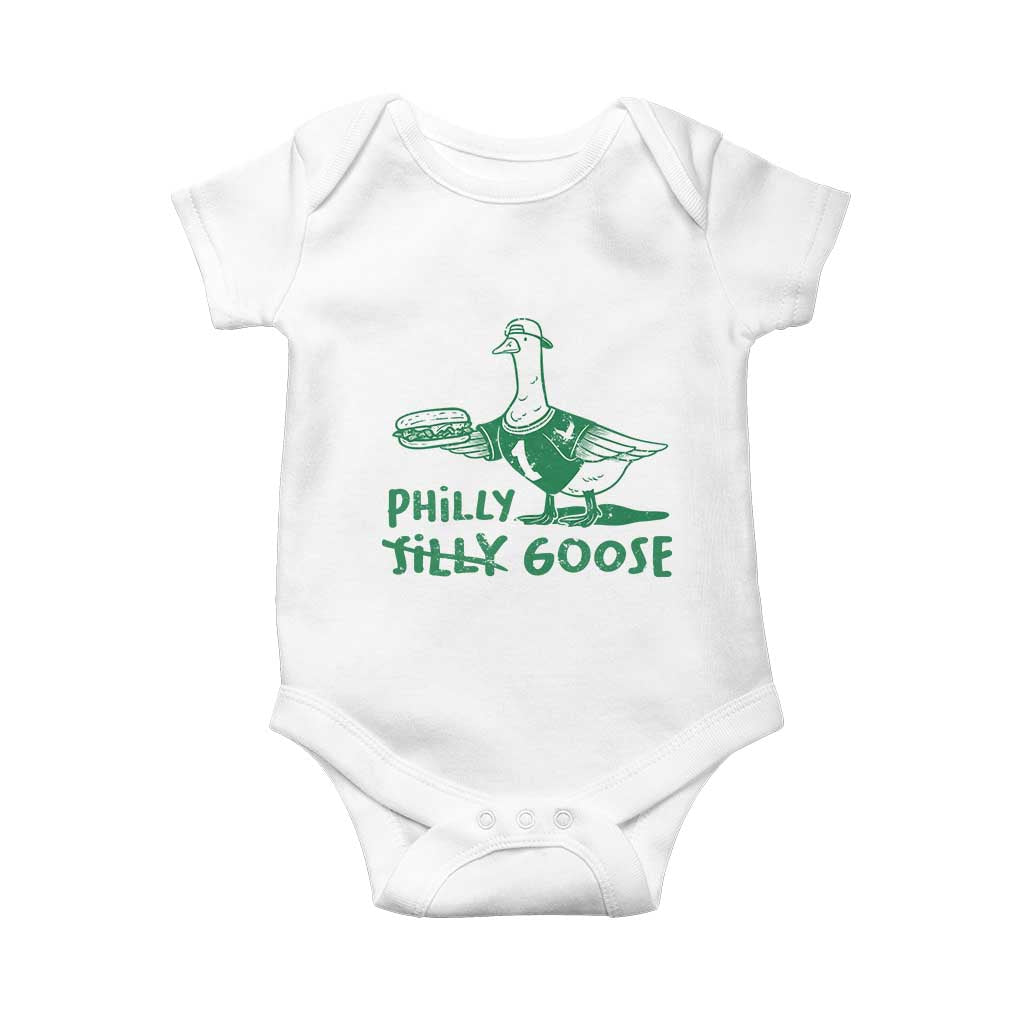 Philly Goose Baby Onesie Funny Philadelphia Fan Silly Gooses - Wonder Print Shop