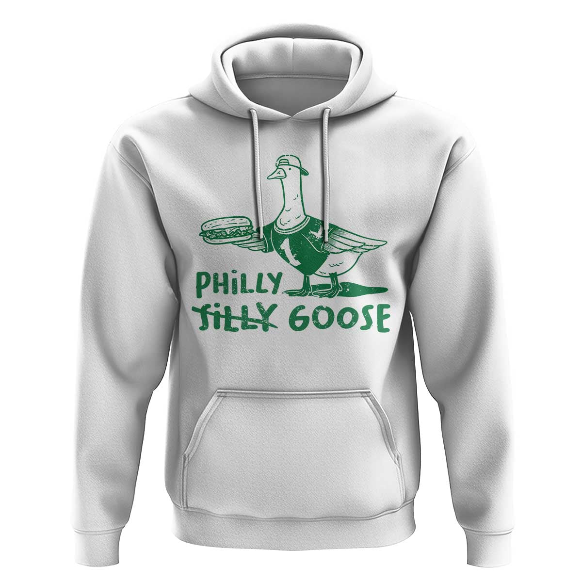 Philly Goose Hoodie Funny Philadelphia Fan Silly Gooses - Wonder Print Shop