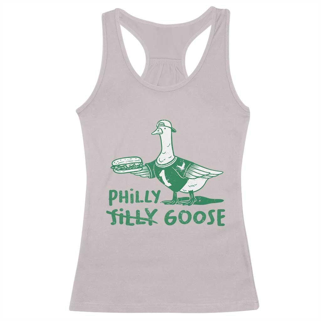 Philly Goose Racerback Tank Top Funny Philadelphia Fan Silly Gooses - Wonder Print Shop