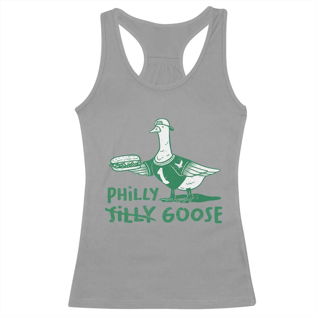 Philly Goose Racerback Tank Top Funny Philadelphia Fan Silly Gooses - Wonder Print Shop
