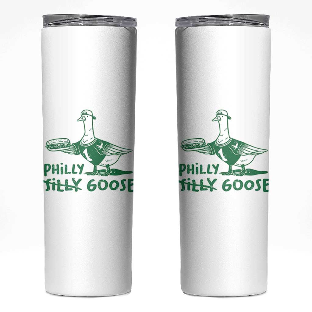 Philly Goose Skinny Tumbler Funny Philadelphia Fan Silly Gooses - Wonder Print Shop