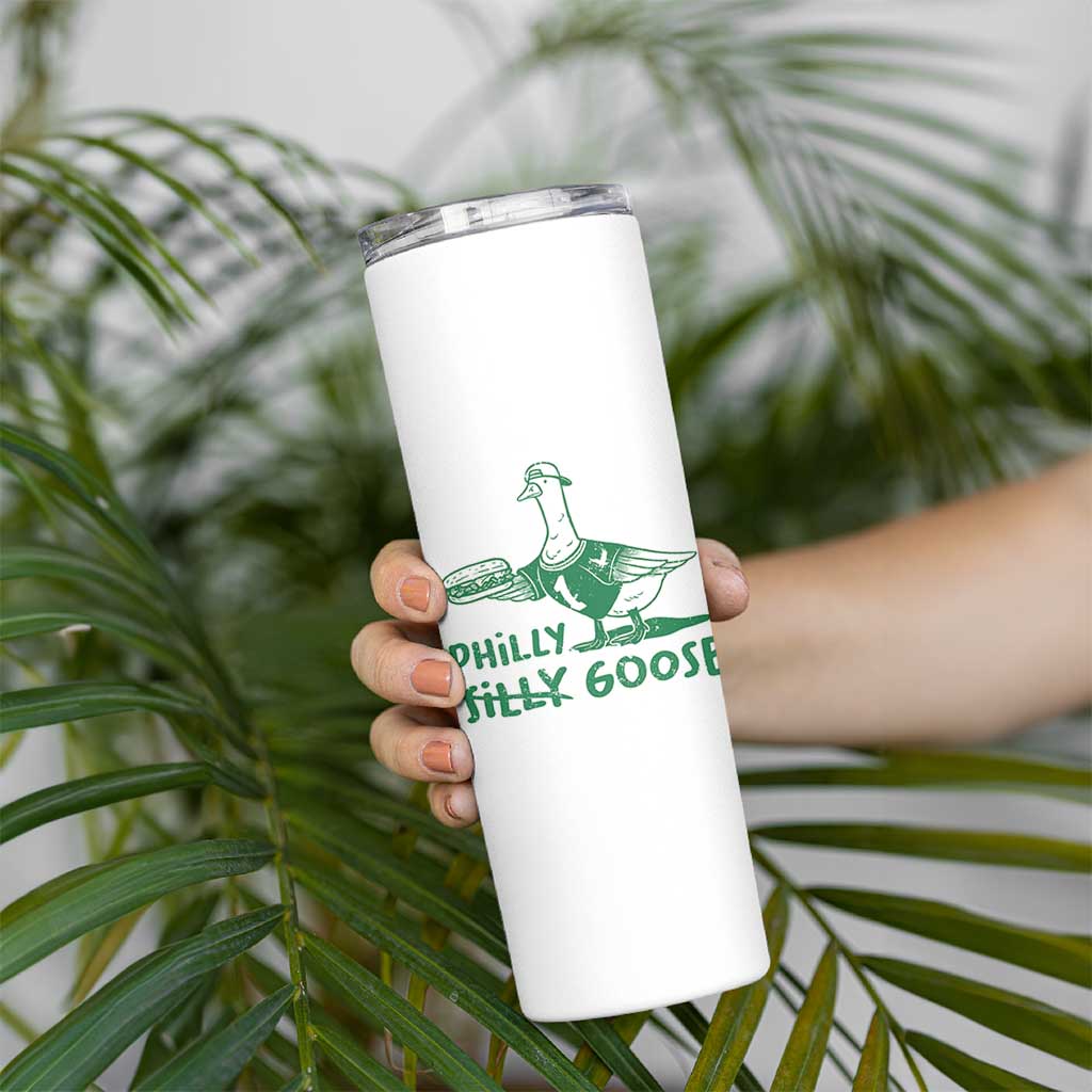 Philly Goose Skinny Tumbler Funny Philadelphia Fan Silly Gooses - Wonder Print Shop